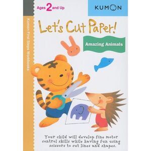 Kumon Let's Cut Paper! Amazing Animals -- Kumon